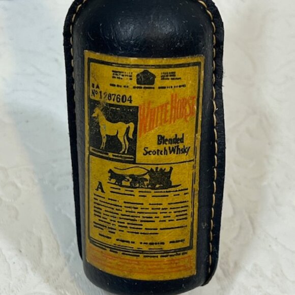 VTG Leather Wine Opener Corkscrew White Horse Blended Scotch Advertising 6.5" - Picture 3 of 15